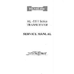 HeadLine SVM-1511 Service Manual for HL-1511 Portable Radio